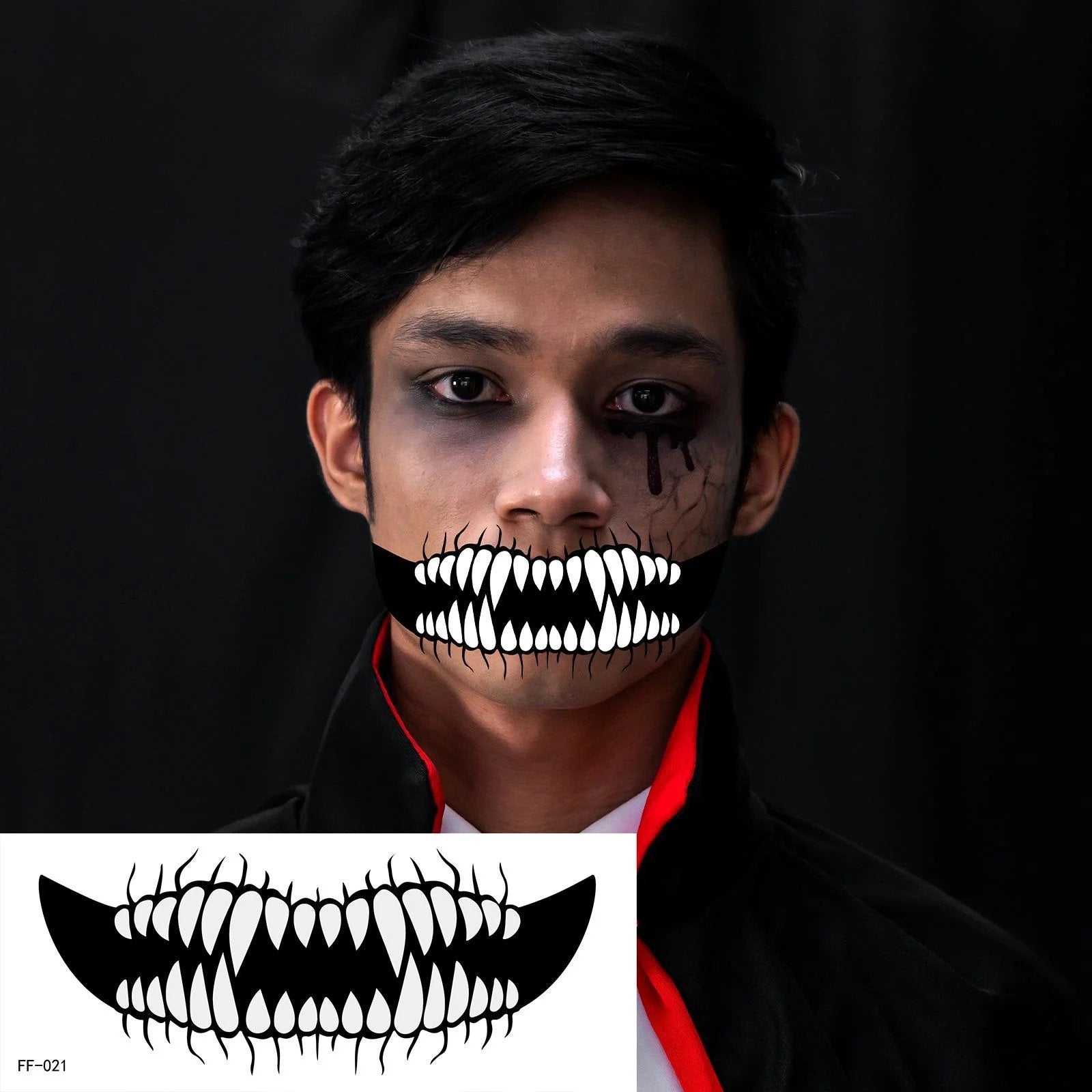 Halloween Prank Makeup Temporary Tattoo😈Realistic & Easy To Remove