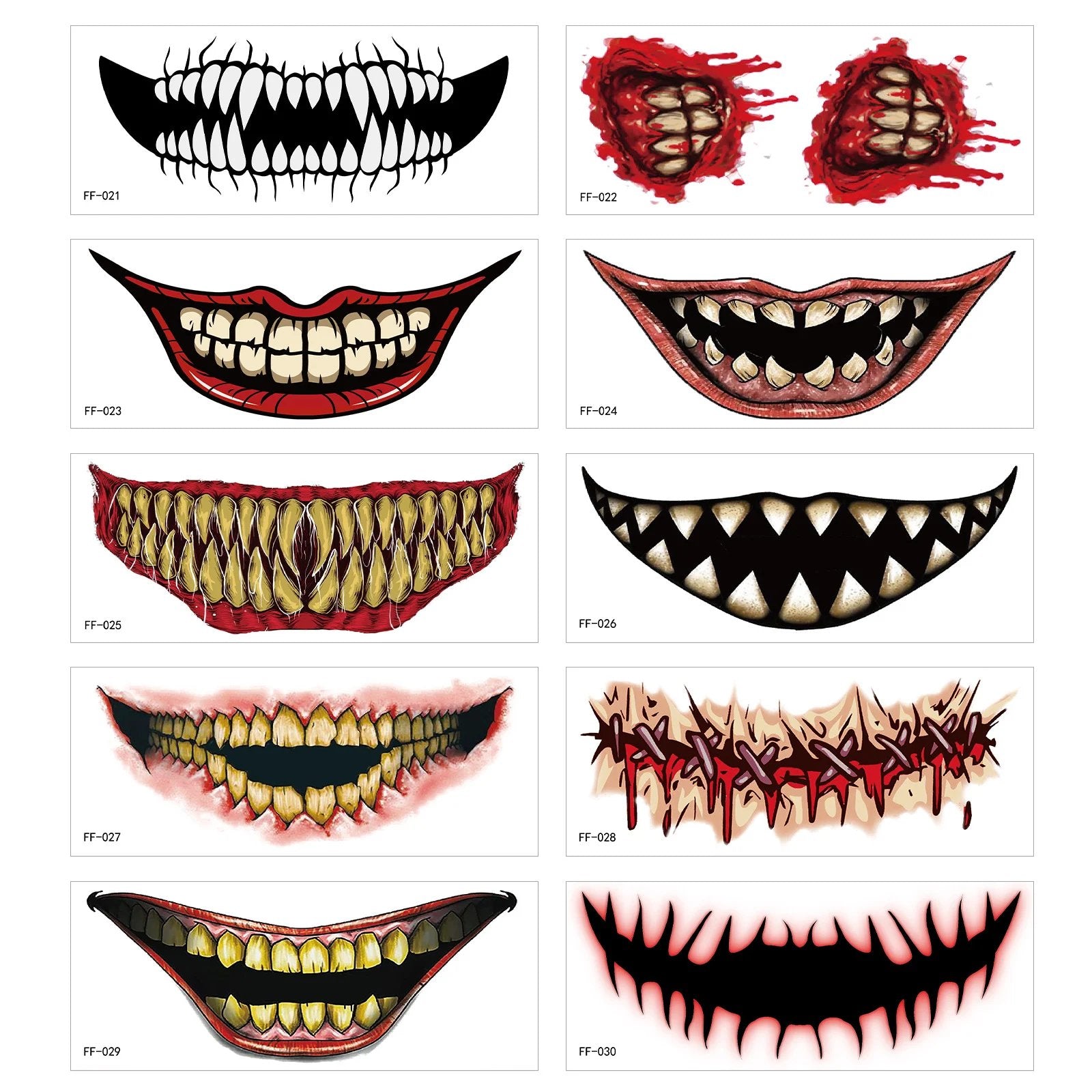 Halloween Prank Makeup Temporary Tattoo😈Realistic & Easy To Remove