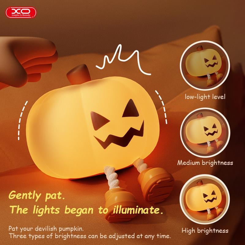 🎃 Light Up Your Halloween✨ Ultimate Pumpkin Night Light - For Cozy, Festive Atmosphere All Night Long!