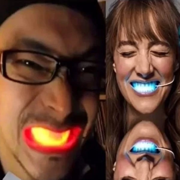 ✨Flashing party LED tooth lamp